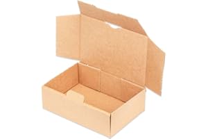kartonprimus Maxibriefkartons 160 x 110 x 50 mm MB-1 braun Maxibrief Karton Faltschachtel stabil Versandkarton für Post DHL Versand DIN A6 Warensendung Büchersendung Versandschachtel (25 Stück)