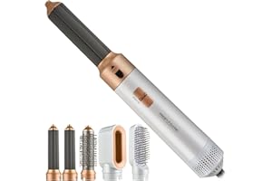 ‎PROFICARE ProfiCare® Warmluftbürste | 4in1 Hairstyler für Locken, Volumen, Glätten und Trocknen | 1000W Rundbürstenföhn | Föhnbürste 3 Stufen | inkl. Organizer für Aufbewahrung | Airstyler PC HAS 3132 weiß-rosé