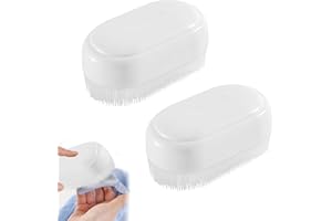 CLOUDLINK 2PCS Sensory Brush Therapressure Therapy Brush Cradle Cap Brush for Kids Adults with Autism or Sensory Needs- Soft Bristles, Latex Free