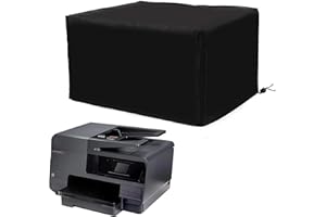 ALHBEJT Drucker-Staubschutz, kompatibel mit Brother DCP-L2550DW und Brother MFC-L2750DW Laserdruckern, schwarzes Oxford, antistatisch, wasserdicht, Universalhülle für Drucker (Schwarz, 42 x 42 x 32 cm)