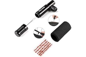 SOARFLY Pompa CO2 Compatibile con Valvole Presta e Schrader, Kit di Riparazione per copertone tubeless per Bici da Strada e Montagna, Kit Attrezzi per Bici, Cartucce CO2 Non Incluse