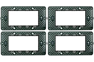 ZOREI Compatible con Vimar Plana (4, 4 módulos/plazas)