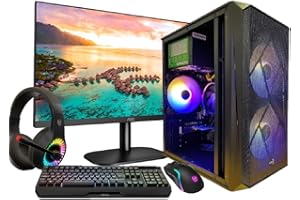 TRENDING PC PC Gaming Completo • TrendingPC • Ryzen 7 5700G Pro 8X 3,80Ghz • 32Gb RAM DDR4 RGB • AMD Radeon Vega 8 Graphics • 1tb m.2 SSD •Monitor 24" 75hz •Windows 11 • WiFi • Teclado, Auriculares y ratón