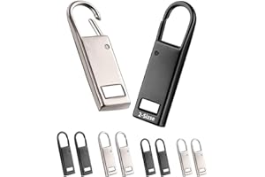 ONE ENJOY Tirador de Cremallera Reemplazo Metal Cierre de Cremallera Deslizadores Pestañas Accesorios para Ropa Mochilas Artesanía Bricolaje