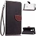 Produktbild LG V10 Lederoptik PU Leder Hülle (Frei 2 in 1 Ball Touch Pen) CaseHome Nature Blatt Etui Magnetverschluss Stil PU-Leder Brieftasche [Standfunktion] Deckel Klapptasche Schale Flip Foliant Schützende Haut Hüllen Mit Wallet Kartenfach Magnetverschluss Standfunktion Handytasche Taljereep Lanyard Strap Tragen Folio Tasche Schutzhülle(Schwarz Color)