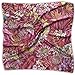 Produktbild Square Satin Headscarf Romantic Garden Silk Like Lightweight Hair Wrapping Neck Square Scarfs Large