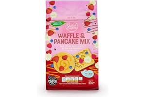 QUICK CREPES Award-Winning Luxury Waffle & Pancake Mix - 1kg Resealable Bag - just add Water to make crispy Belgian-style Waffles and fluffy American Buttermilk Pancakes