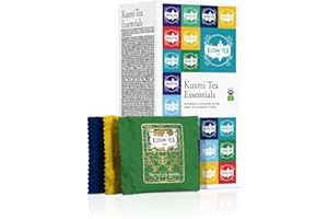 Kusmi Tea - Surtido de Té para Regalo - Cesta 100% Orgánica - Verde, Negro, Infusión, Detox - Pack de Regalo para Mujer o Hombre - 8 Sabores, 24 Bolsitas
