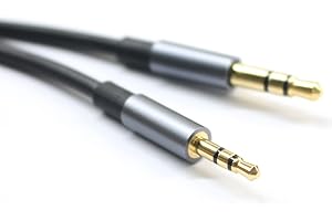 ABLET 150cm Gold Plated Design 3.5mm to 2.5mm Male Car Auxiliary Cable Cord Headphone audio Cable Compatible with Bose headphone, for JBL headphone, Smartphone Tablet MP3 Player Black