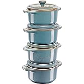 Staub, Mini Cocotte Set, 4-pack, Round, Ceramic By Staub