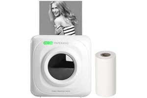 DOCOOLER PAPERANG P1 Mini Pocket Printer Bluetooth Wireless Thermal Printer Portable Mobile Printer 200dpi for Photo Picture Receipt Memo Note Label Sticker Compatible with Android iOS Windows Mac