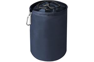 Vicloon Premium Large Peg Bag, Navy Blue with Closing Cord and Hanging Snap Hook, Indoor/Outdoor Organizer