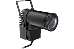 U`King Foco LED Pinspot de 30 W, RGBW, DMX512, modo de sonido automático, efecto de luz para bola de discoteca, luz de cumpleaños, fiesta, bar, KTV