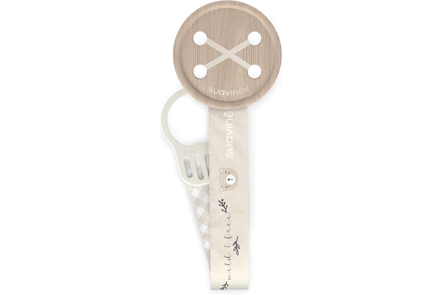 Suavinex, Chupetero, Cadena Chupete Bebé, Sujeta - Clip con Pinza, Placa con Forma de Pajarito. Para Bebés +0 Meses, Apto Rec