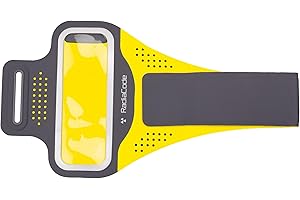 Radiacode Running Case 102 103 - Brazalete impermeable con correa ajustable de licra con tira reflectante de luz