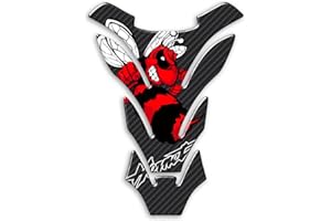 DEGONA Tankpad selbstklebend Harz 3D Tankschutz kompatibel mit Motorrad HONDA HORNET - PHA001R