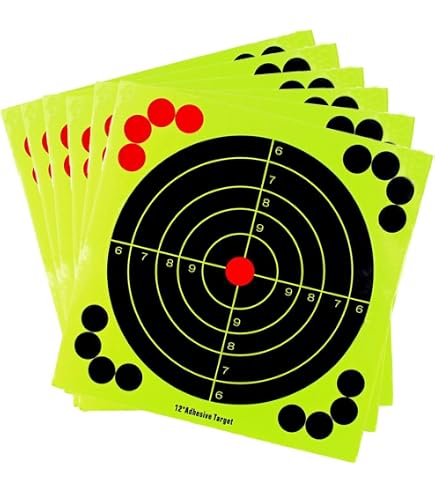 Cibles Réactives Autocollantes 8 Pouces - 10x Splash Targets Pour Tir Au Pistolet Ou Carabine