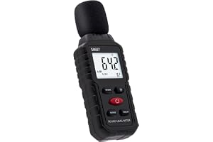 Tolesum Decibelmeter, digital ljudnivåmätare 30 Db till 130 Db med LCD-skärm, ljudmätare för kontor, byggarbetsplats, fabrik
