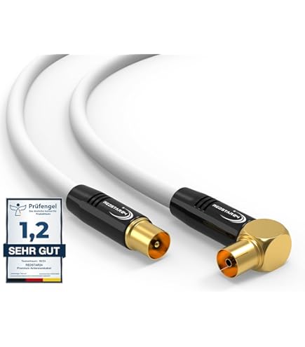 1x SAT Winkel Adapter 90° Stecker Antennen Buchse Anlage Kabel Koaxial Koax HD - Foto 2