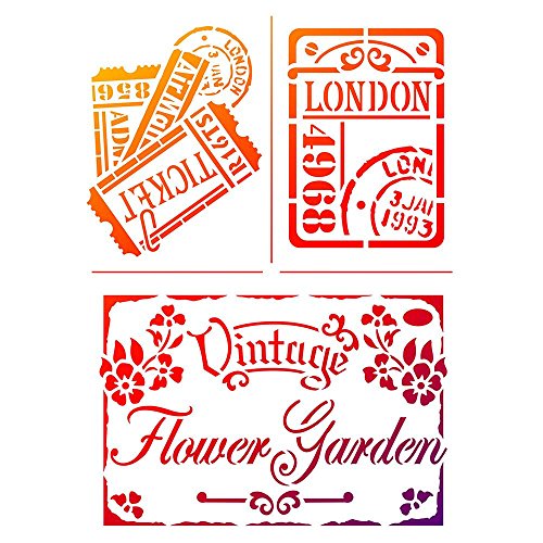 Universal-Schablone „Vintage Flower Garden“ Viva Decor Schablone - 2