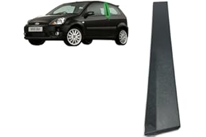 EVOLUTION CAR SPARES Left Door Pillar Trim Moulding 3 Doors Fits Ford Fiesta 2001 to 2010, Nearside Door Pillar, with Sponge and Snap Ring, 1473663