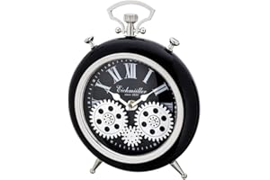 ‎EICHMÜLLER SINCE 1950 Eichmüller since 1950 Tischuhr, TU Design-25cm, Schwarz, Zahnrad