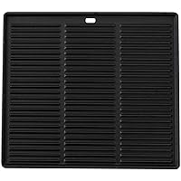 CLP Gusseisen-Grillplatte I Für Gasgrill, Kohlegrill & Elektrogrill, Farbe:anthrazit, Größe:45.5 x 35 cm