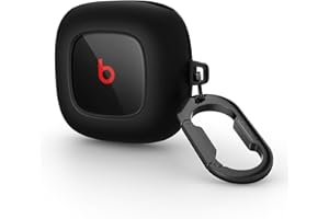 SURITCH Transparent Hülle Kompatibel mit Beats Fit Pro Schutzhülle [Schlankes Design] [Anti-Sturz] Stoßfest TPU Hülle mit Tragbarem Clip Schlüsselanhänger für Beats Fit Pro(Aurora Schwarz)