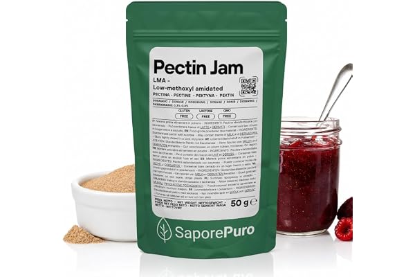 Saporepuro Pektin Jam pulver 50 g – LMA – GLUTENFRI – idealisk för sockerreducerade sylter