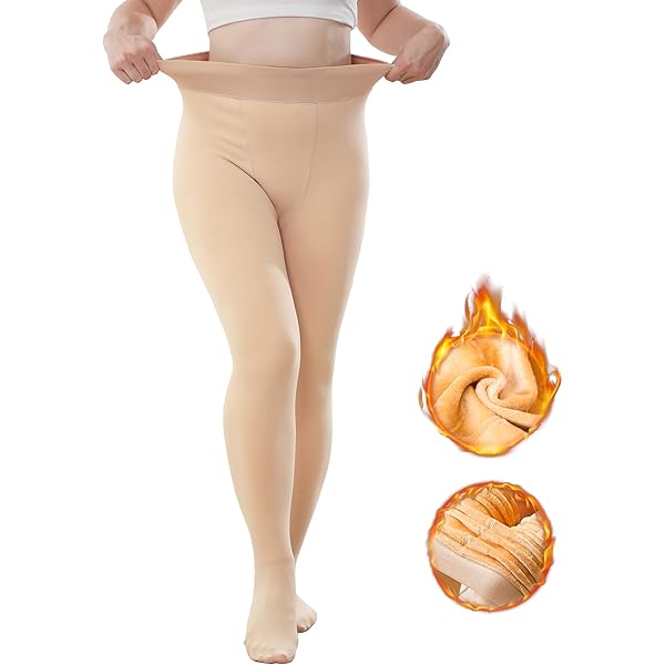 Jodimitty Collant Termici Da Donna, Calze Di Peluche, Collant Finti, In