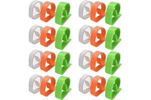 INGJIA Ferma Tovaglia, Ferma Tavolo, 8 Pezzi Tovaglia Clip in Plastica, Blocca Tovaglia Tavolo, Ferma tovaglia plastica, Clip per Tovaglia Trasparente in Plastica, Clip per Fissaggio Tovaglia