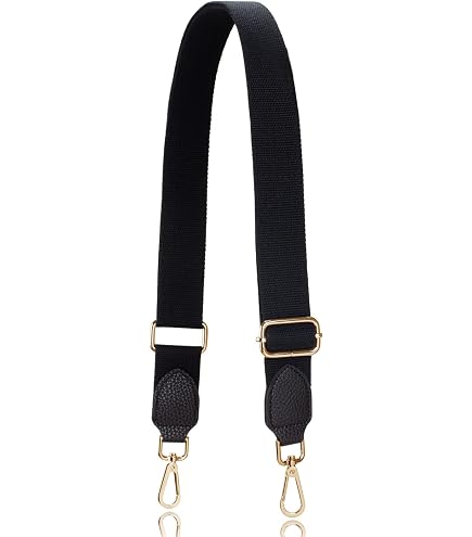 Universal-Schultergurt Für Handtaschen – Schwarz, Verstellbar 85–135 Cm, Mit Karabiner