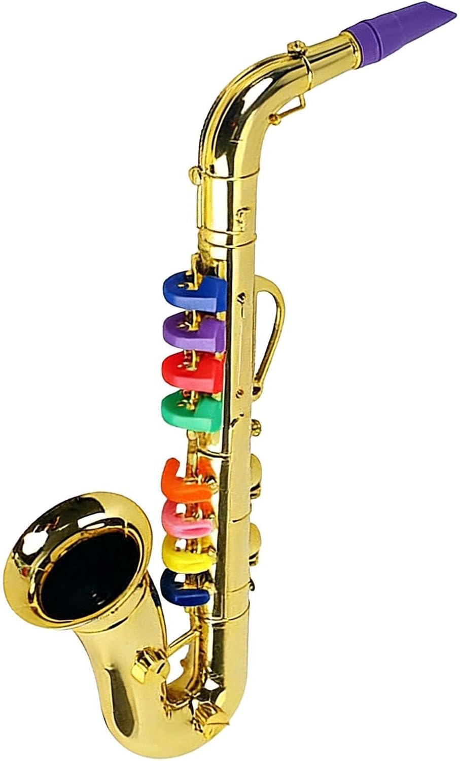 Herramienta para saxofón de juguete: estructura ligera, teclas fáciles de presionar, salida de audio brillante, diseño compacto para el transporte | Para el aprendizaje de la música a cas