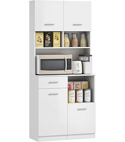 Kebnor Keukenkast, buffet met led-sfeerverlichting en kabelgaten Kebnor Keukenkast, buffet met led-sfeerverlichting en kabelgaten