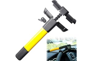 LEIKURVO Antifurto universale per auto, con 2 chiavi, antifurto per auto, camper, furgoni, colore: nero