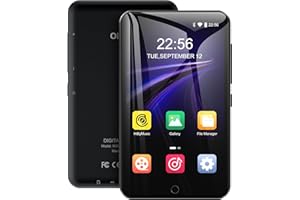 OILSKY MP3 Player with Bluetooth and WiFi, M303 4.0" Full Touch Screen MP3 MP4 Player with Speaker, Portable HiFi Sound Digital Music Player Video Playback, FM Radio, Recorder, Ebook, Browser