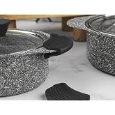 Bir &Ccedil;ift Silikon Tutacak Tencere Tava Kulp Kapak Tutacağı Tutama&ccedil; 9x4 Cm