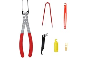 FUKAISU Zestaw 6 Narzędzi do Demontażu Przekaźników i Bezpieczników, Szczypce do Wyciągania Przekaźników Samochodowych i Bezpieczników w Samochodach Motocyklach Ciężarówkach