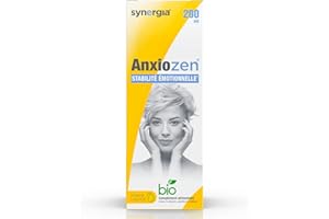 SIPF ANXIOZEN 200ml Anxiolytique Naturel | Aide à maîtriser votre stress et votre anxiété| Solution Buvable de Plantes Fraîches Bio Françaises: mélisse, passiflore et aubépine | Laboratoire SYNERGIA
