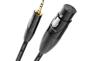 deleyCON 2m XLR-Honkontakt till 3,5mm Teleplugg Stereo AUX-Kabel