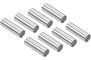 PATIKIL Inline ASSE Cuscinetto Spaziatori, 8pz Pattini velocità Spaziatore Ferramenta Alluminio per 6mm ASSE Rullo, Argento