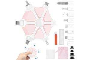 DAUMEIQH Kit di pulizia del telefono per l'altoparlante della porta di ricarica dell'iPhone, strumento di riparazione del pulitore Airpod per auricolari iPad Pro, pulizia per cavo e connettore Lightning (rosa)