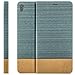 Produktbild Zanasta Designs Tasche Sony Xperia XA Ultra Hülle Flip Case Schutzhülle Handytasche mit Kartenfach (Jeans Stoff) Blaugrau