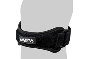 KARM Pasek na kolano ze ścięgnem rzepki, ulga w bólu stawów kolanowych, do biegania, Osgood Schlatter, spacerów, wędrówek, pasek na ścięgno rzepki, opaska na kolano dla kobiet i mężczyzn (standardowy