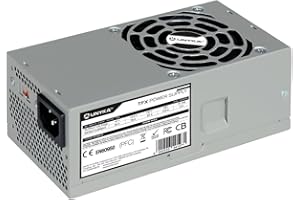 UNYKAch Fuente de Alimentación TFX 350W, con Ventilador de 80 mm Ultra Silencioso, Sistemas de Protección contra Sobretensión, Baja Tensión, Sobreintensidad y Cortocircuitos