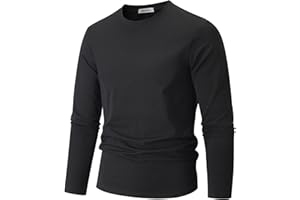VEIISAR Herren Baumwoll T-Shirt (190g) - Mitteldickes Basic mit Rundhals, Weich & Dehnbar - Bequemer