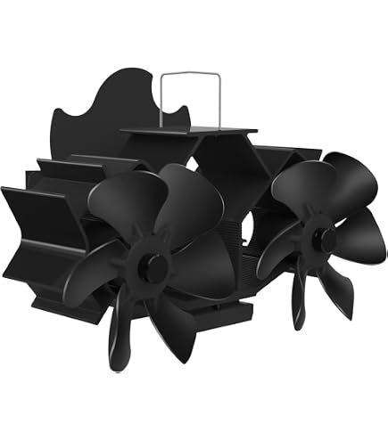 Valiant Ventilatore Per Stufa Premium IV + Termometro Magnetico – Pacchetto 2 In 1, Nero - 5