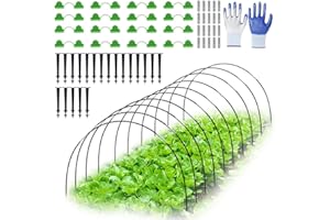 XJJAUGKLY Archetti per Serra da Orto, Cerchi da Giardino per Serra, 30 Pezzi Archi per Serra Orto, Tunnel Hoops Mazzo, Archetti per Orto,Tunnel per Piante da Giardino, Strutture per Serre a Tunnel, per Piante