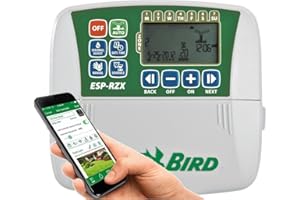 Rain Bird RZX6I - Programador de riego eléctrico Interior, Color Gris