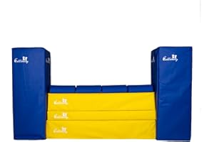 Callieway Agility Muro Bounce Over - Soft - Tutte Le Altezze di Salto FCI + ENCI (Blu-Giallo)
